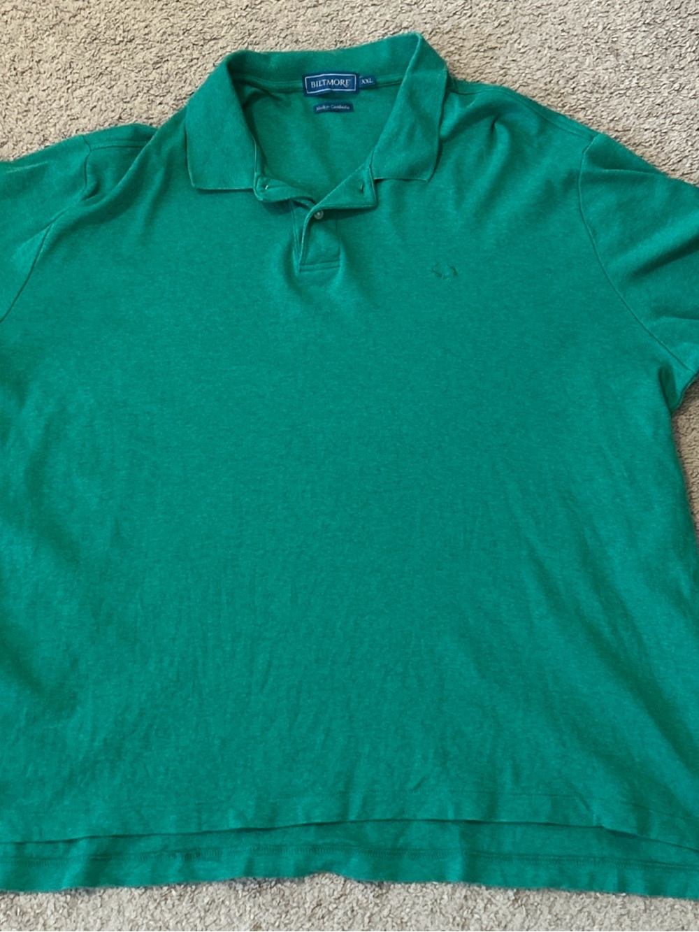 Biltmore Men's Short Sleeve Polo Shirt Green Cotton